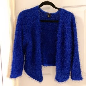 H&M fringes dark blue cardigan size M